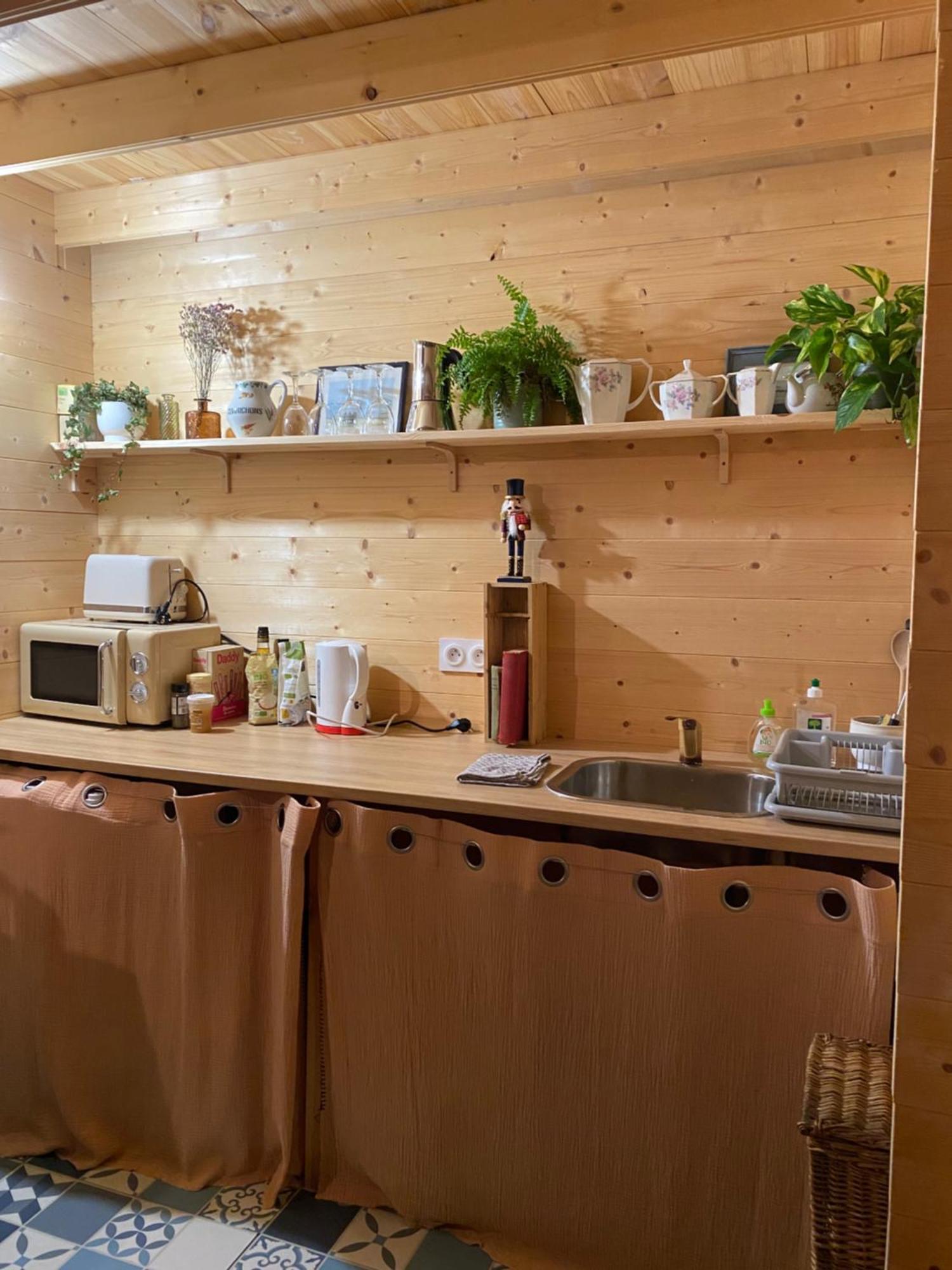 Maison En Bois 1 Chambre 4 Couchages Type Tiny House Granville Ngoại thất bức ảnh